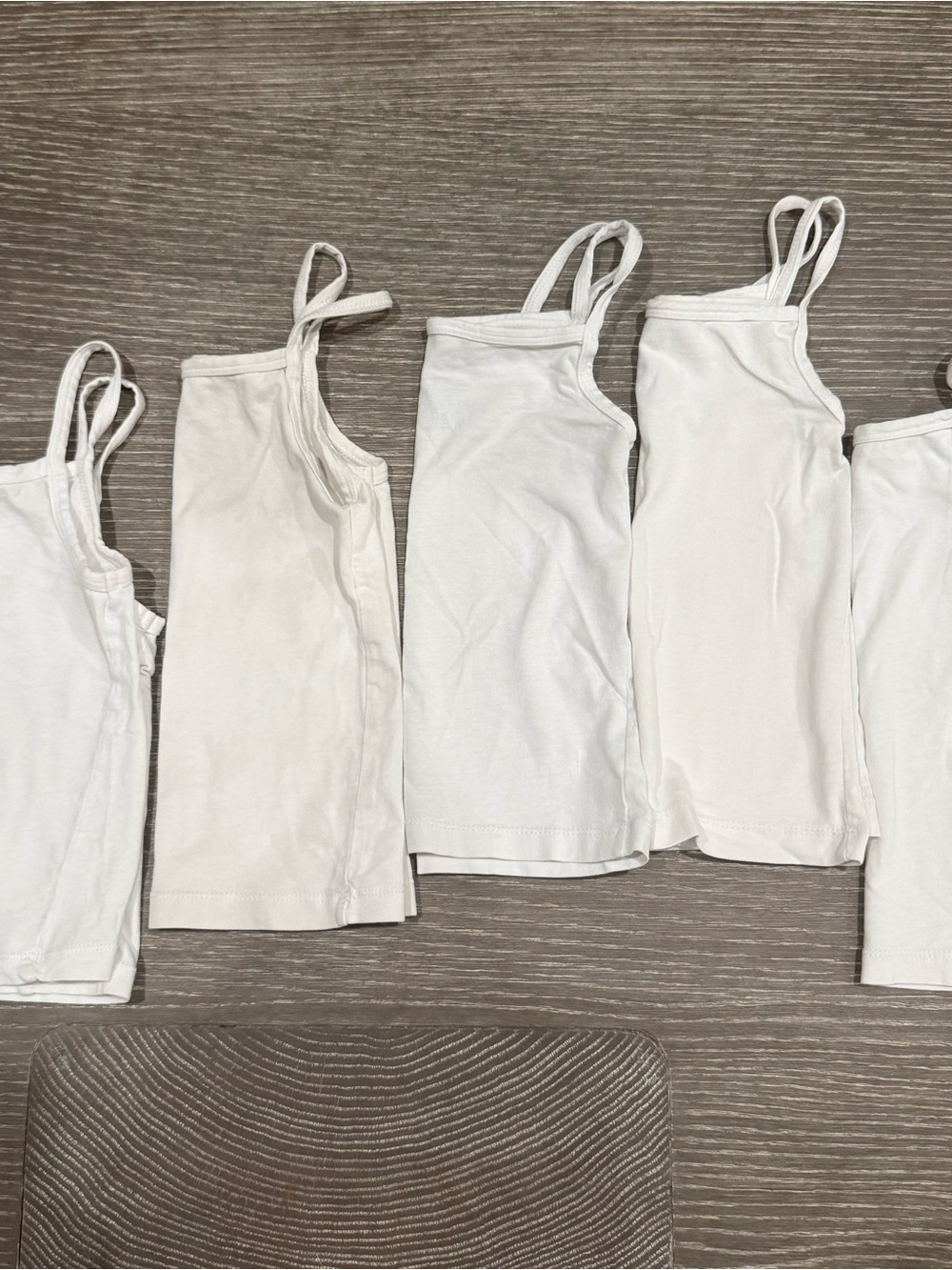 Used Size 4T-5T wonder nation 5 kids White Tank Camisole